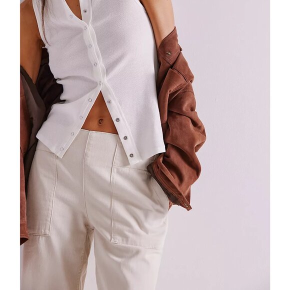 We The Free Breezy Denim Pull-On Jeans Color Bright Lights - Picture 4 of 5